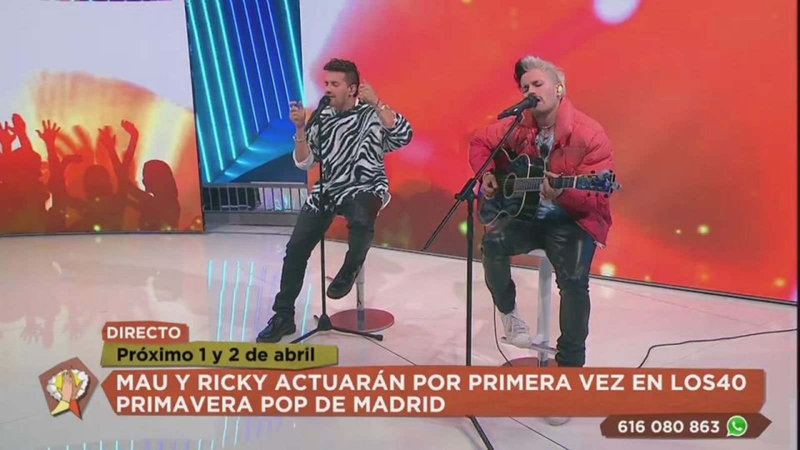 Mau y Ricky cantan ‘No Puede Ser’ en directo