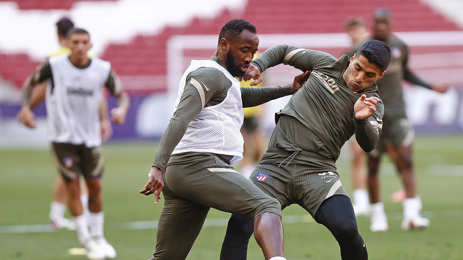 El Atlético se entrena sin Giménez, Lodi y Lemar