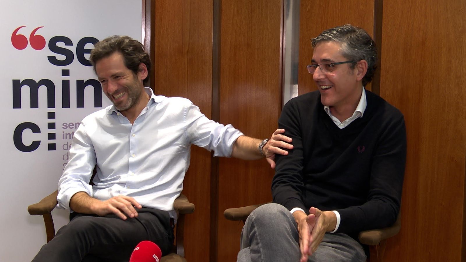 Borja Sémper y Eduardo Madina presentan el documental Impuros en Valladolid