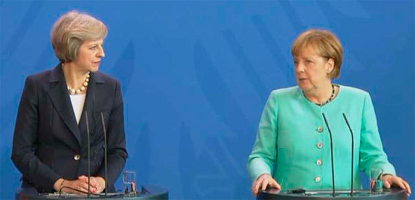 Theresa May y Angela Merkel