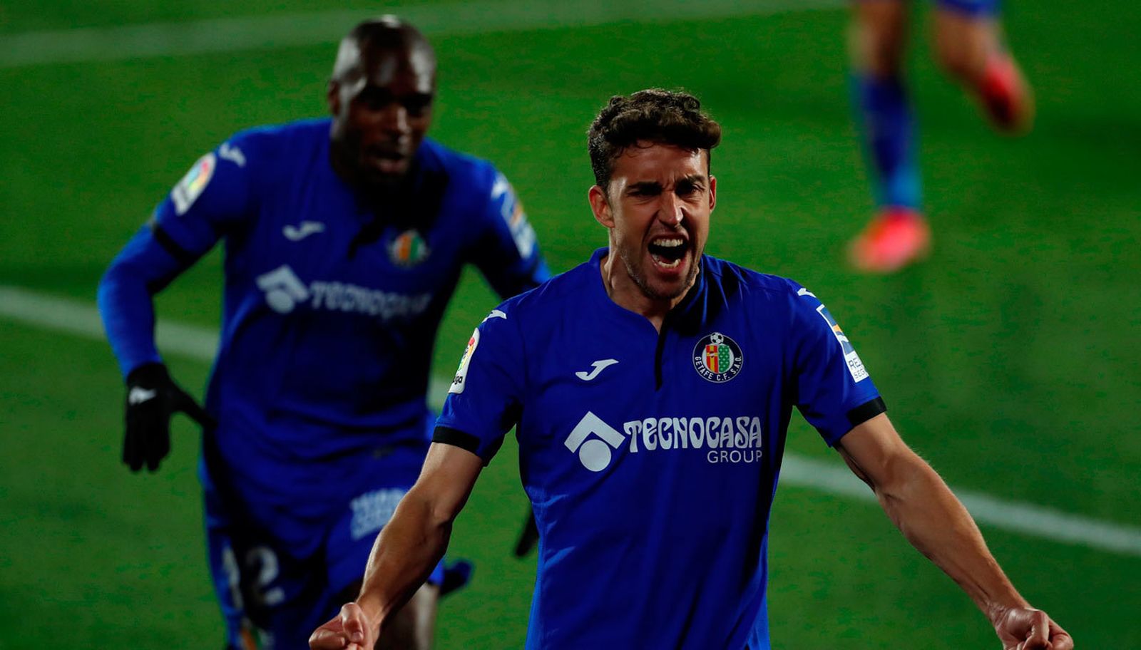 Jaime Mata celebra el segundo gol