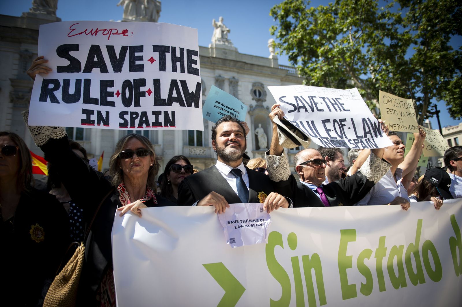 Manifestación de jueces y fiscales contra las reformas del Gobierno
