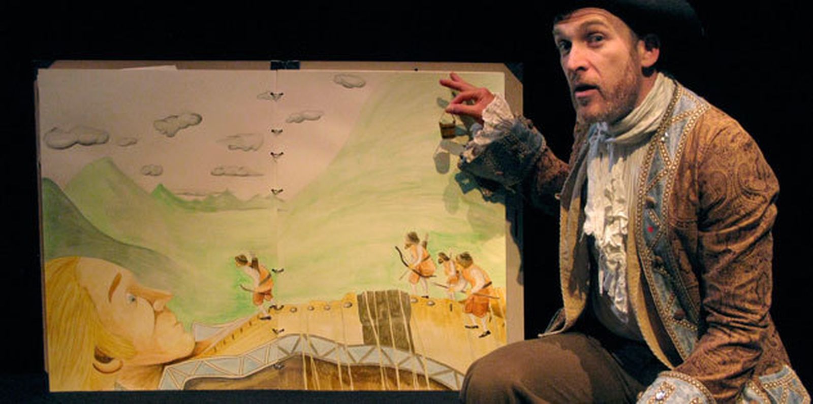 Álex Tormo interpreta a Gulliver en el teatro Guindalera