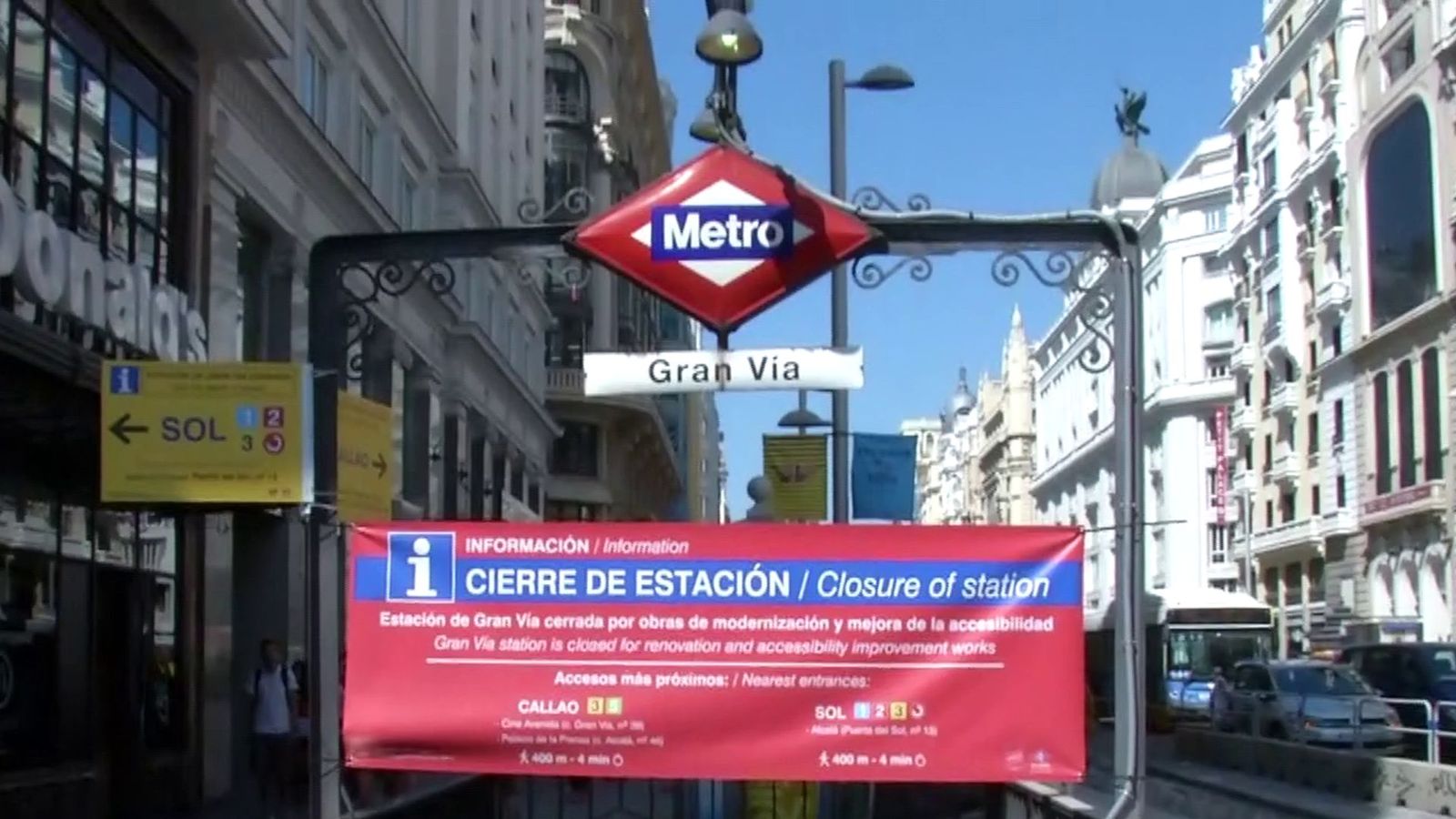 Estas son las alternativas para los usuarios del metro Gran Vía, tras su cierre por obras