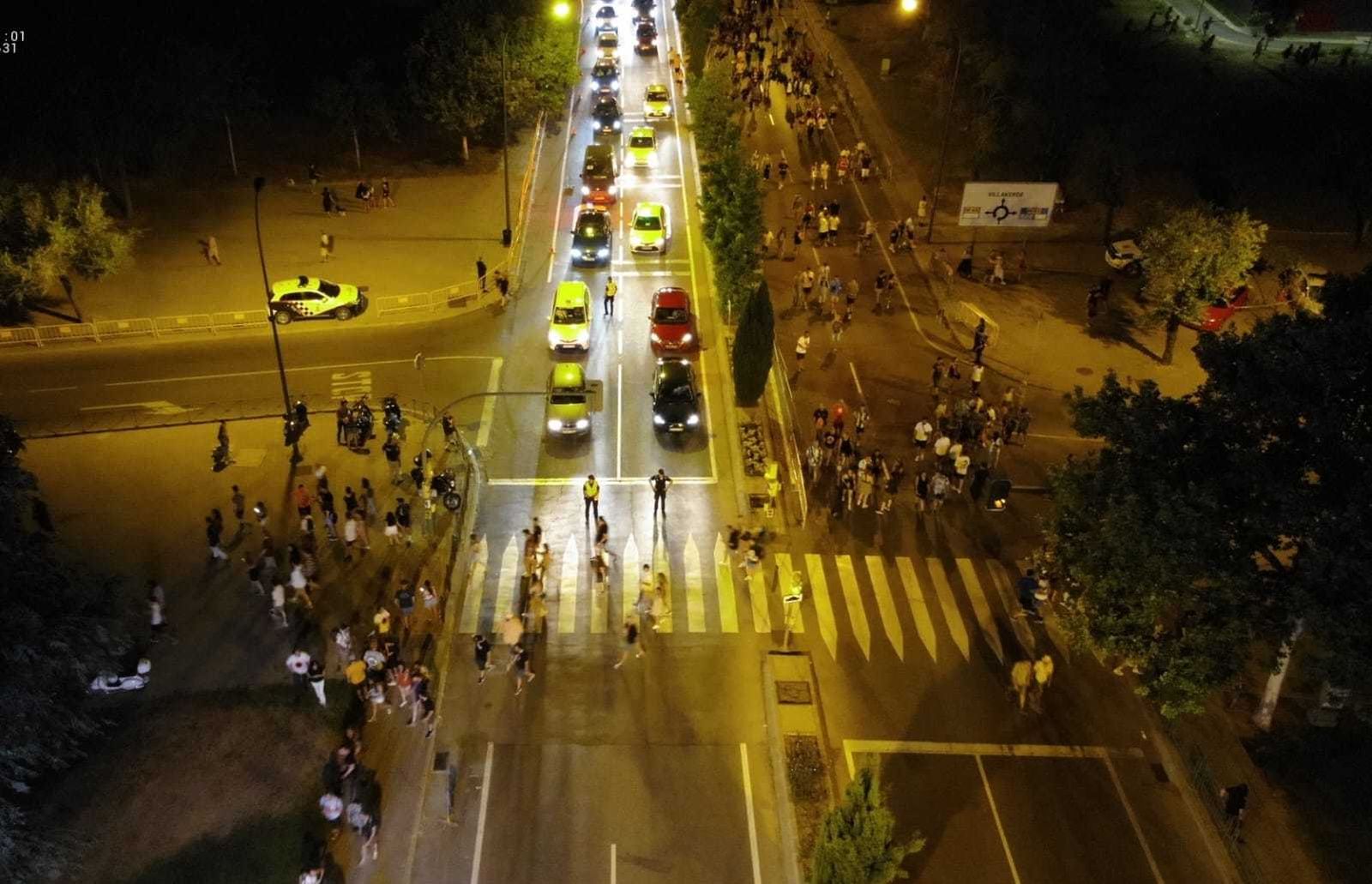Tráfico de personas y vehículos en Getafe durante uno de los eventos en el Iberdrola Musica