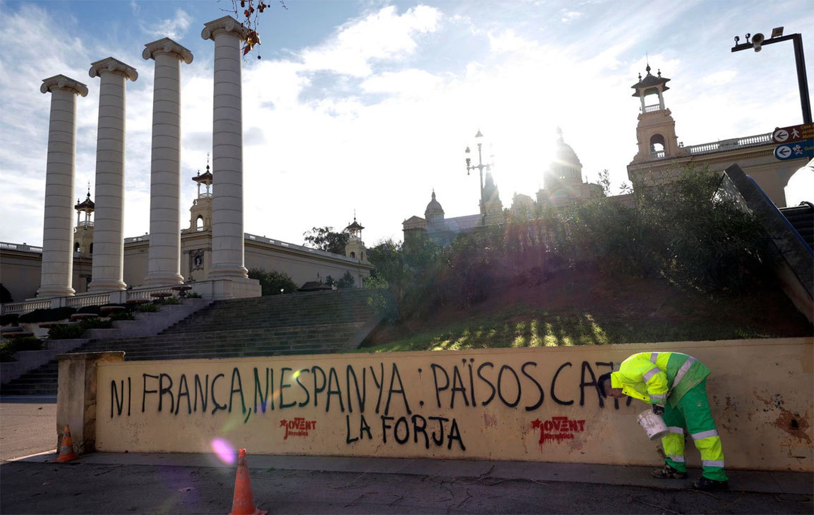 El independentismo protestará en Barcelona mientras Aragonès recibe a Sánchez y Macron