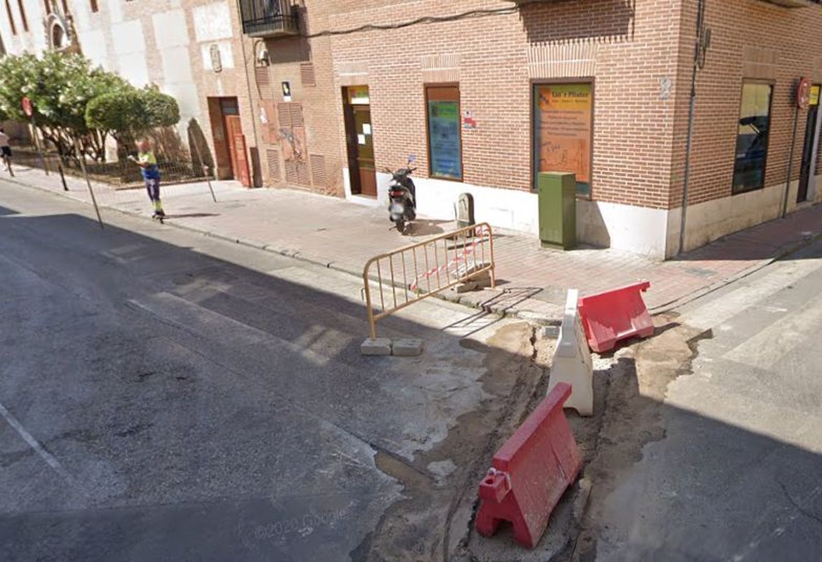 Obras en la calle del Empecinado de Alcalá de Henares