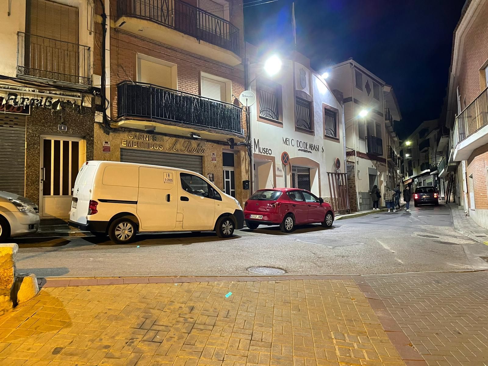 Calle de Campo Real con el nuevo alumbrado público