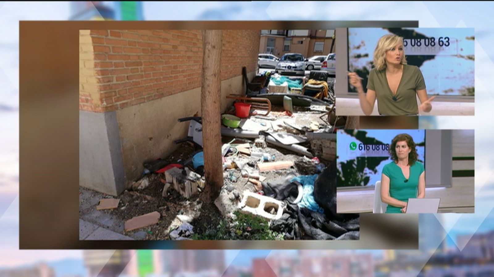 Un calle de San Cristobal de los Ángeles se convierte en un vertedero sin que nadie haga nada