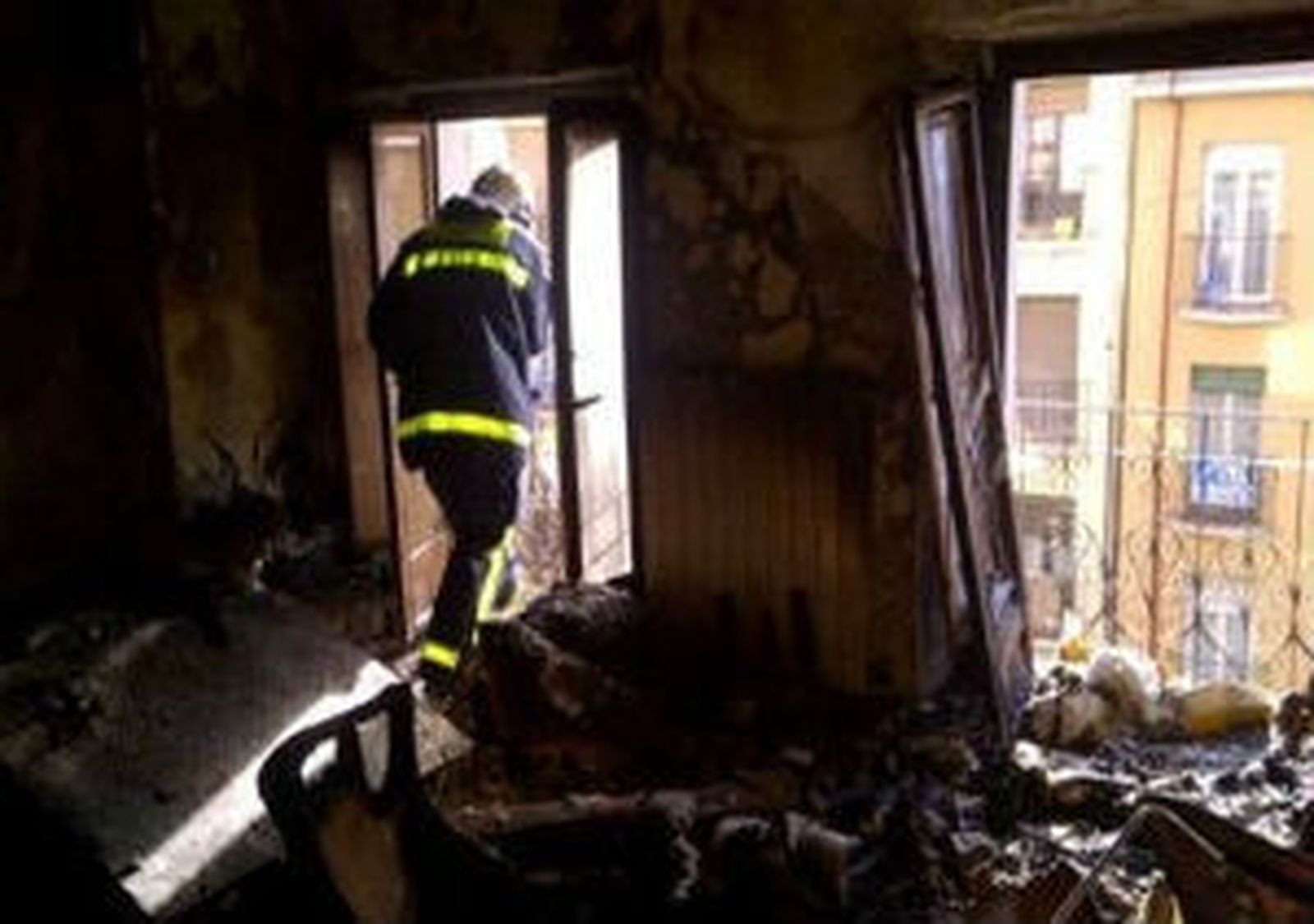 Incendio en una casa en el Retiro