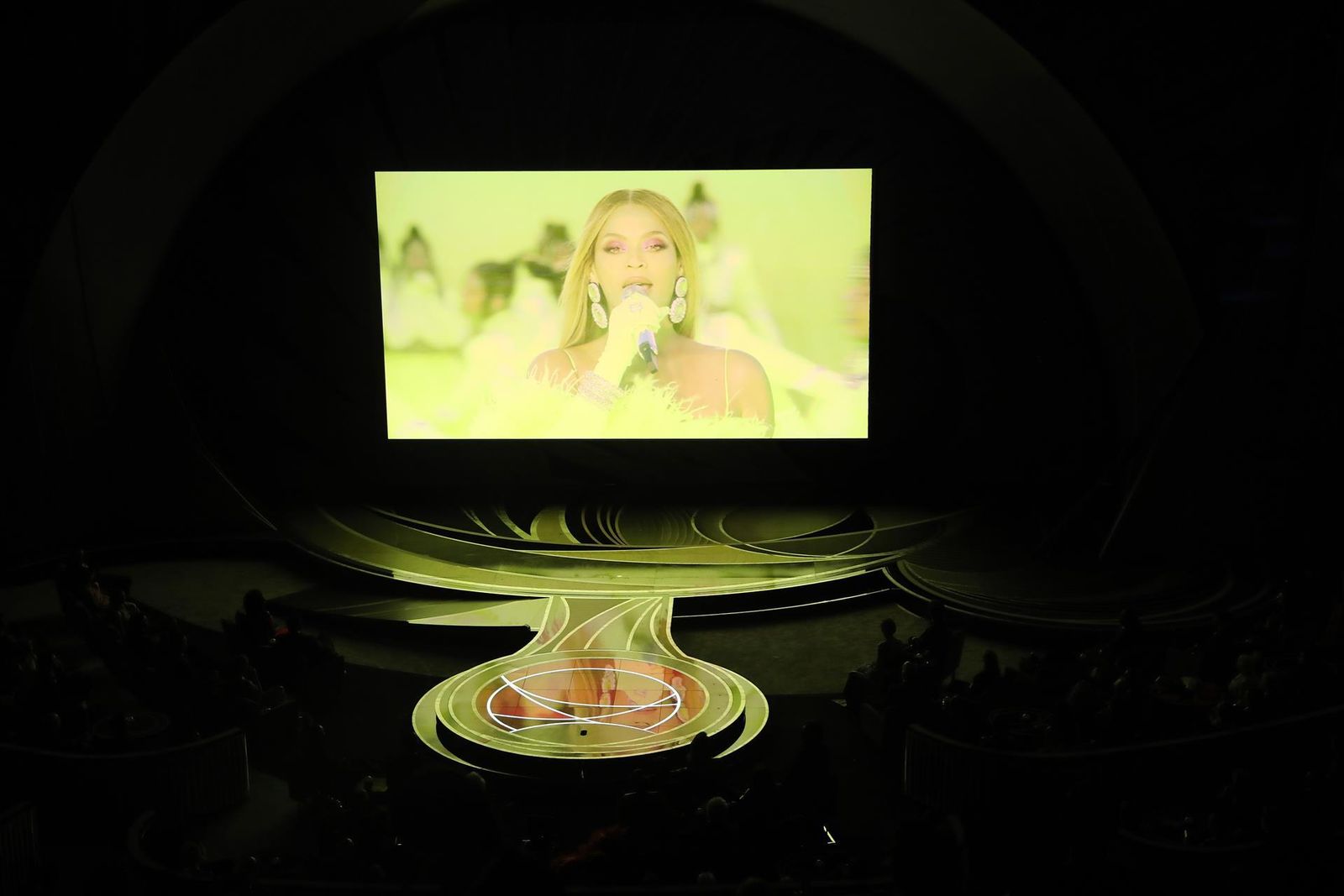 Beyonce en la ceremonia de los Premios Oscar en el Dolby Theatre de Hollywood