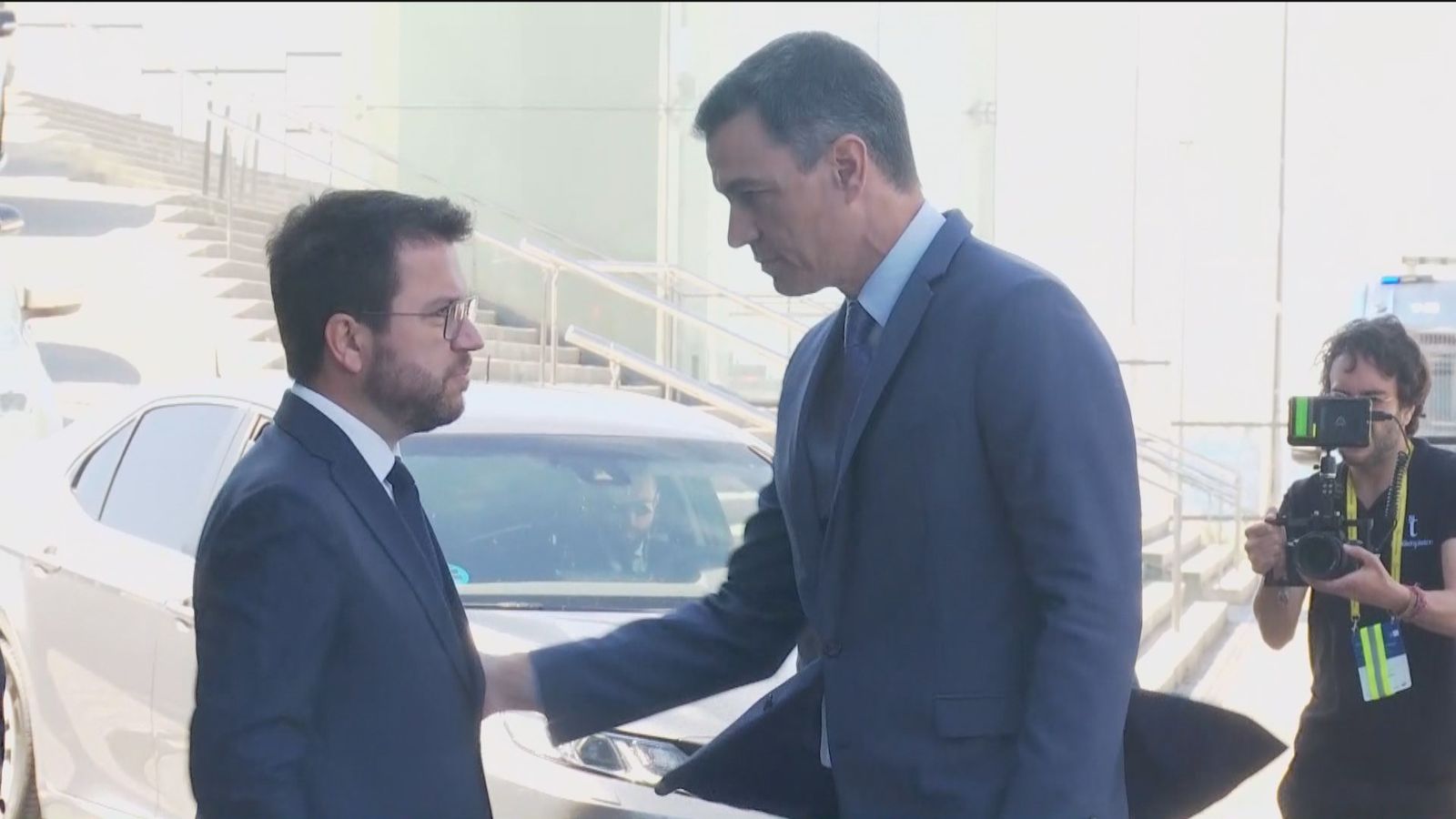 El cara a cara de Pedro Sánchez y Pere Aragonés