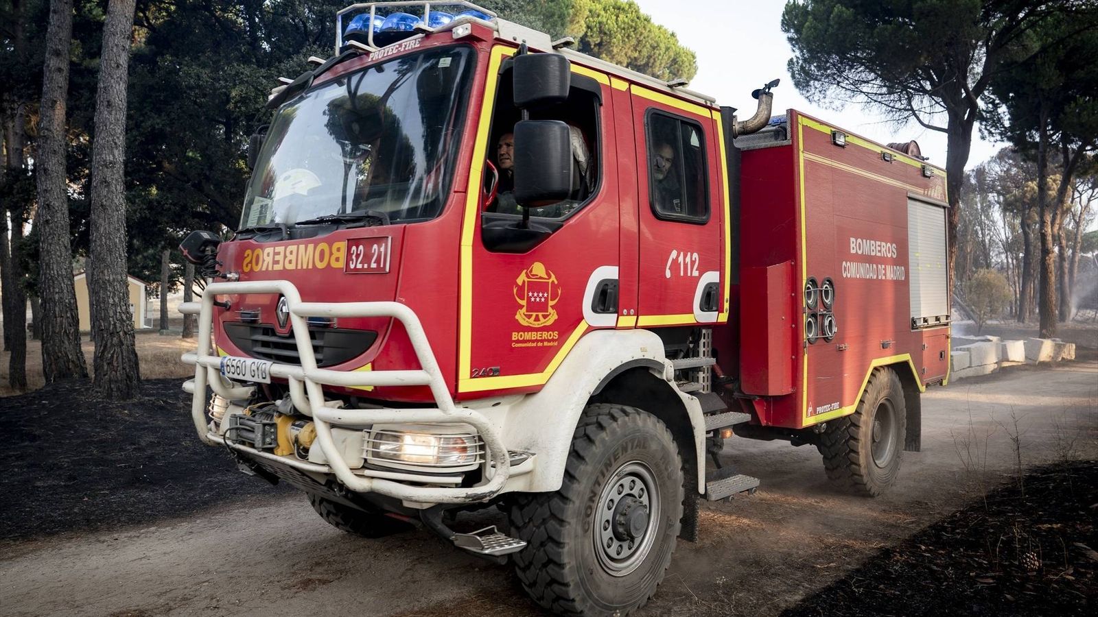 Camión de bomberos de la Comunidad de Madrid