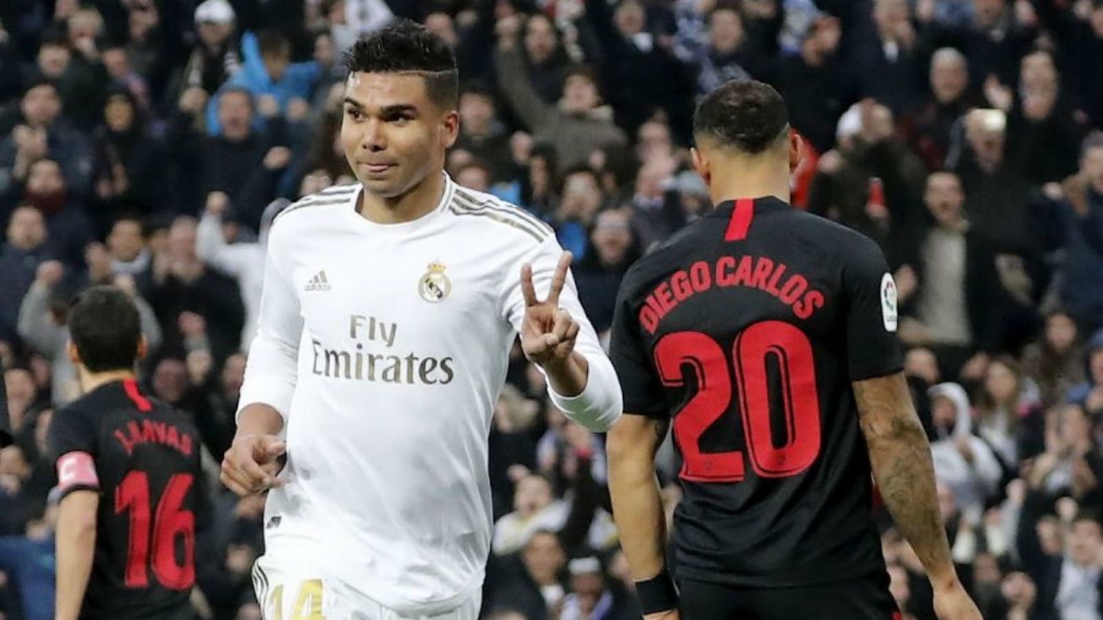 Casemiro, ante el Sevilla