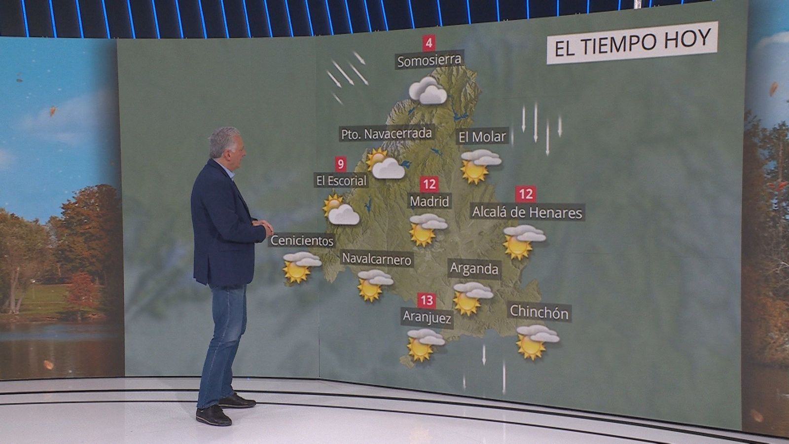 Miércoles helador con máximas que no pasarán de los 12 grados en Madrid