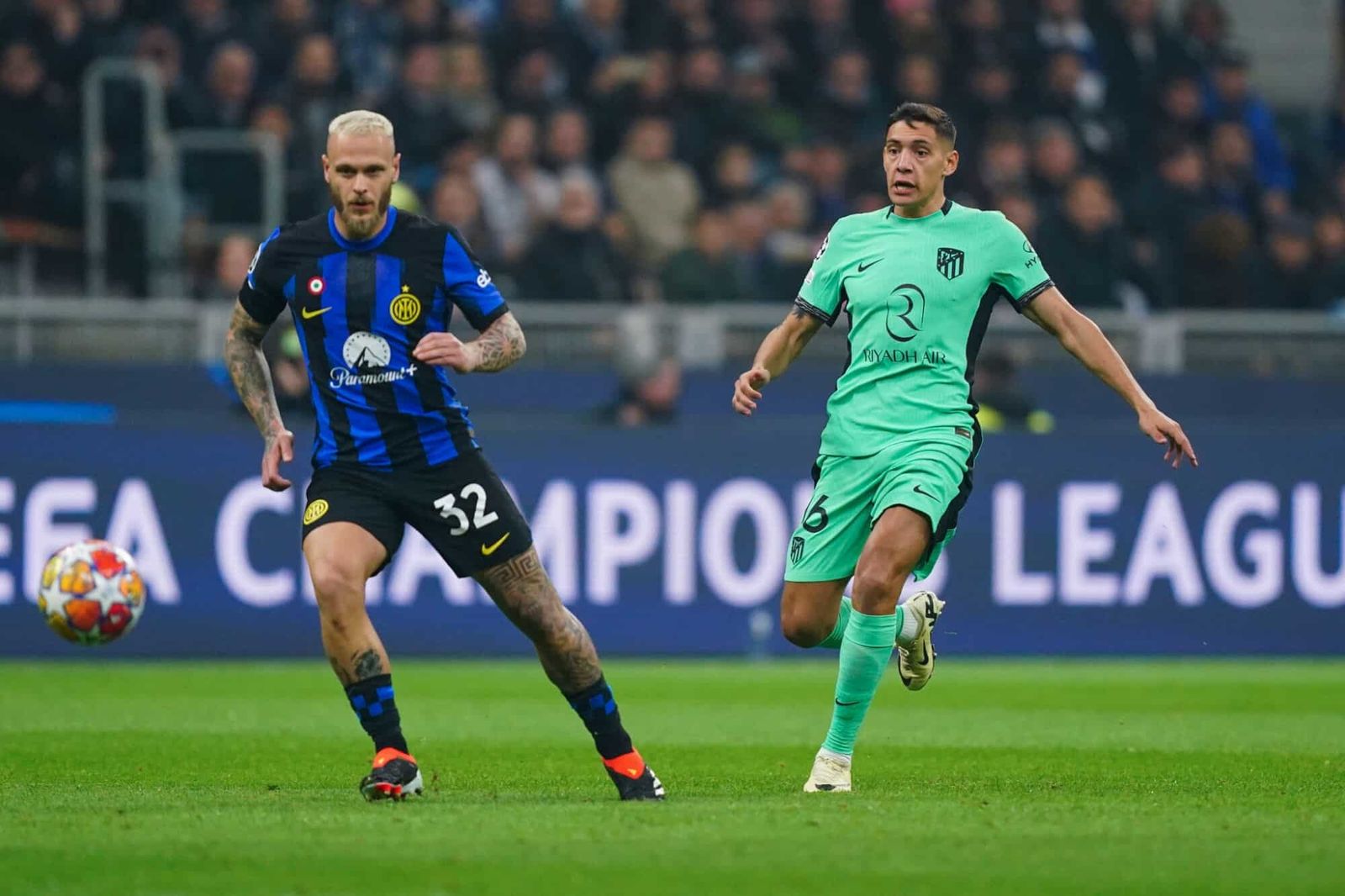 Nahuel Molina ante el Inter