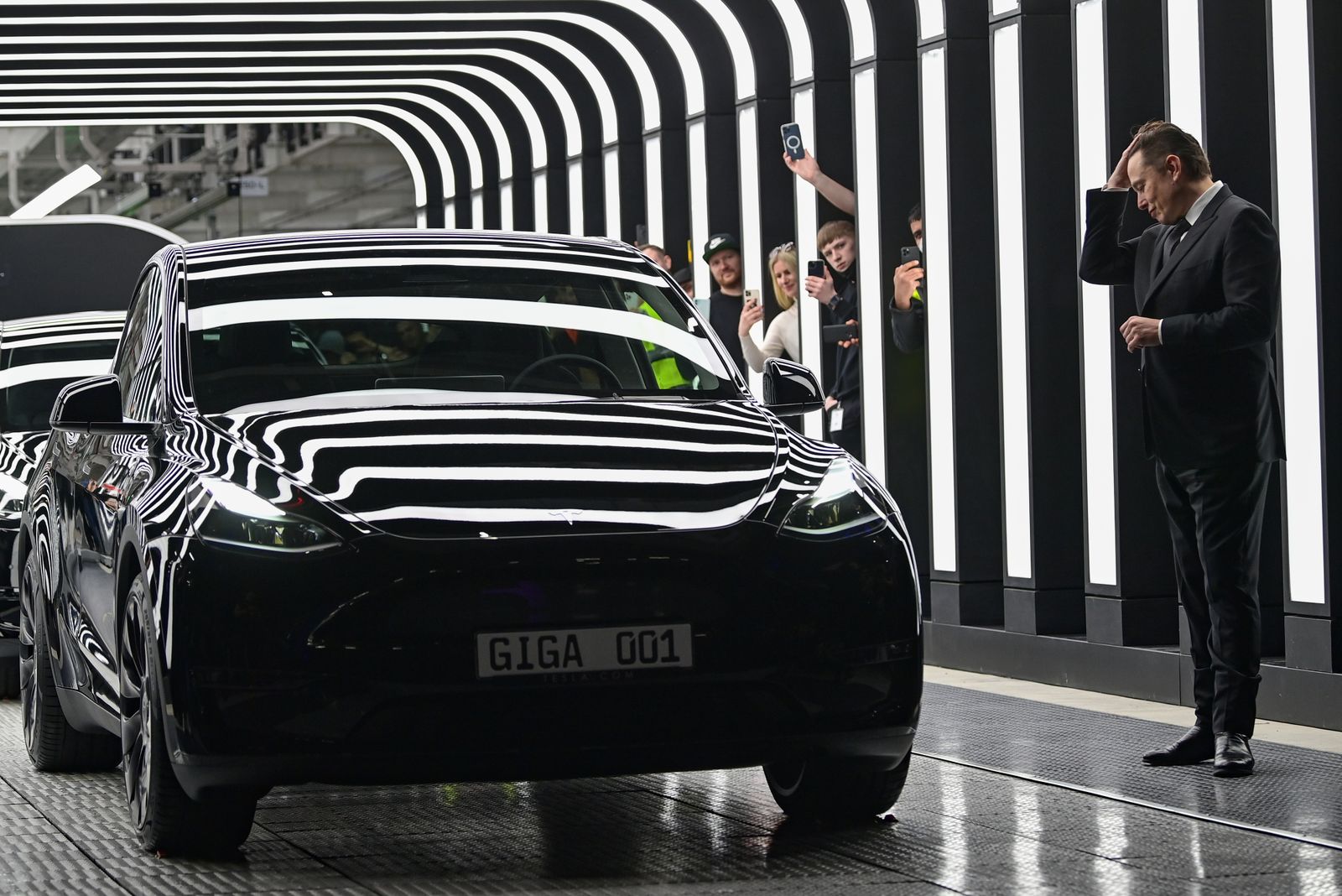 Elon Musk, CEO de Tesla, asiste a la inauguración de la fábrica de Tesla en Berlín Brandeburgo