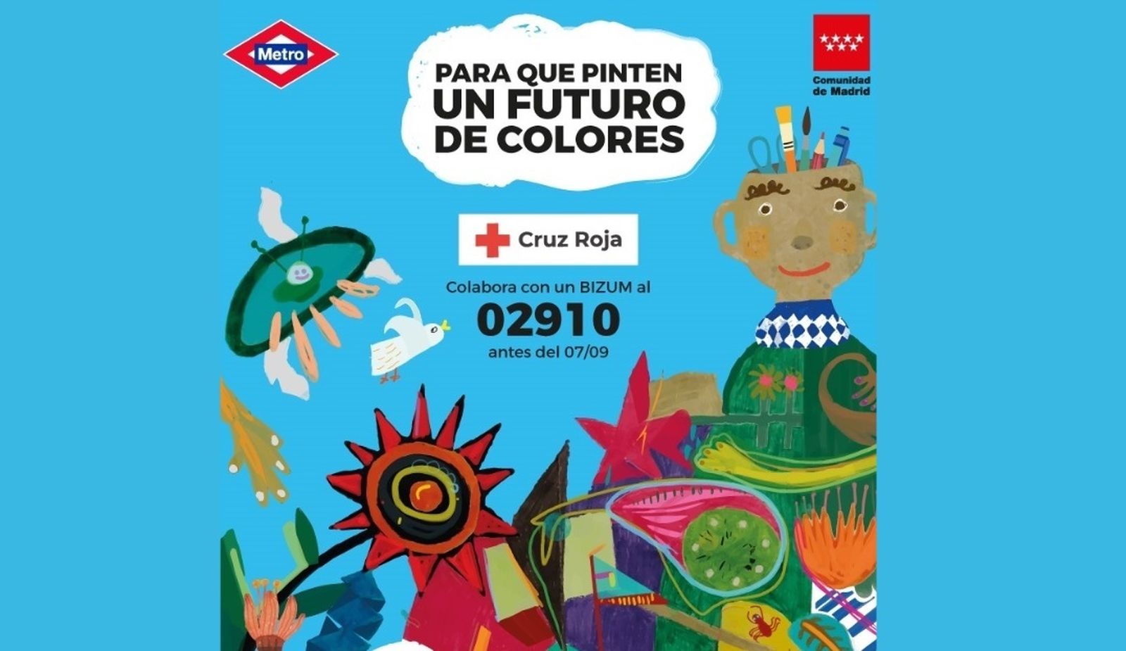 Metro se suma la iniciativa de Cruz Roja para ayudar a las familias con menos recursos en la vuelta al cole