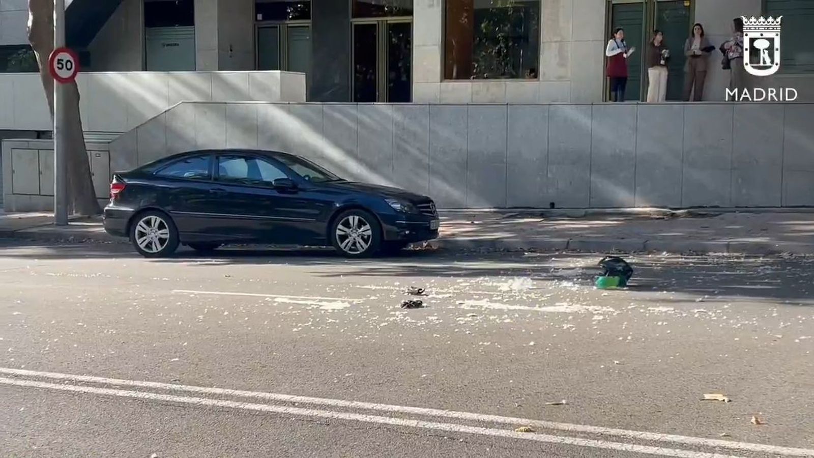 Accidente de moto en Moncloa.