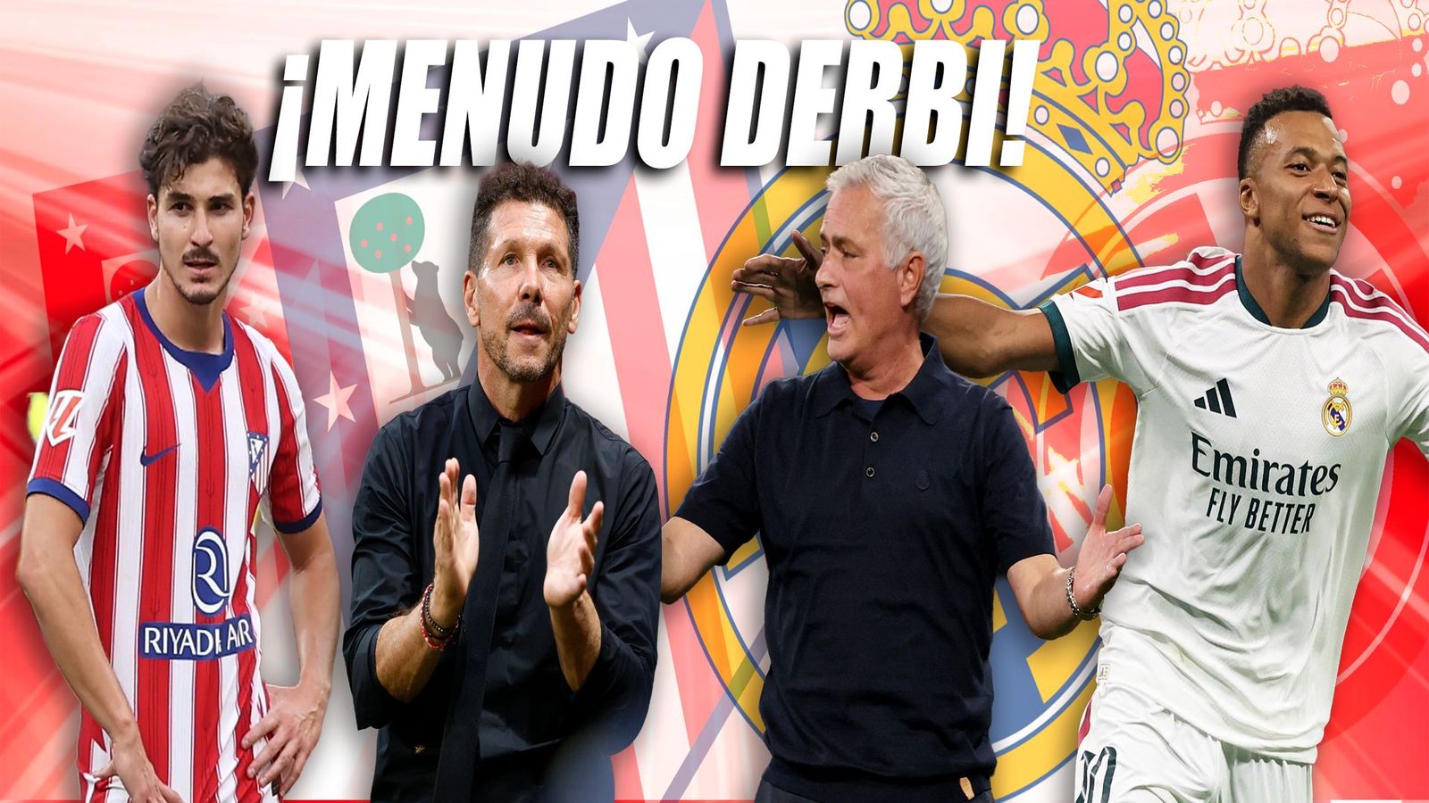 Julián Alvarez, Simeone, Mourinho y Mbappé