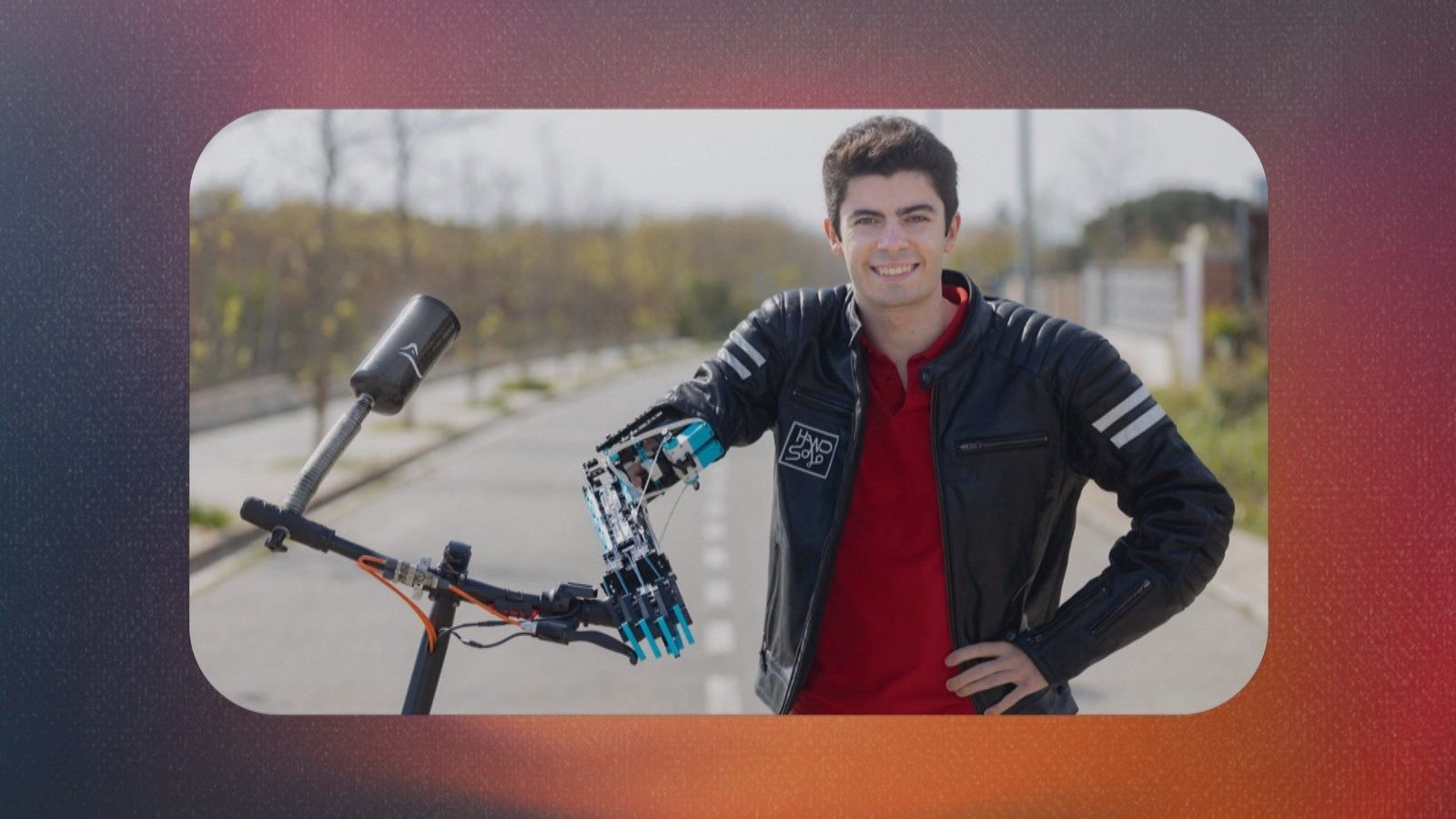 David, más conocido como 'Hand Solo' al construirse una prótesis con piezas Lego