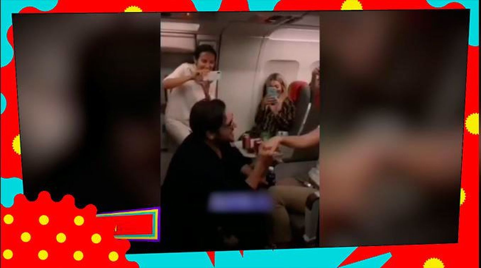 David Bustamante la lía en un avión