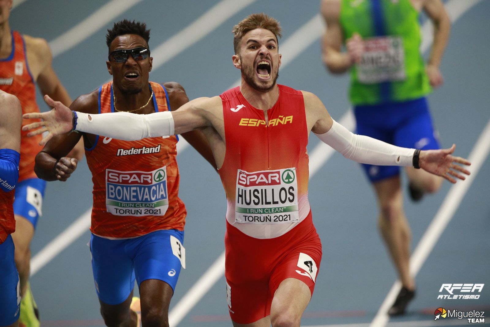 Óscar Husillos, campeón de Europa de 400 metros