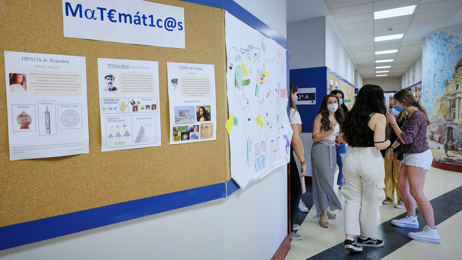 Alumnas de Bachillerato en un colegio madrileño