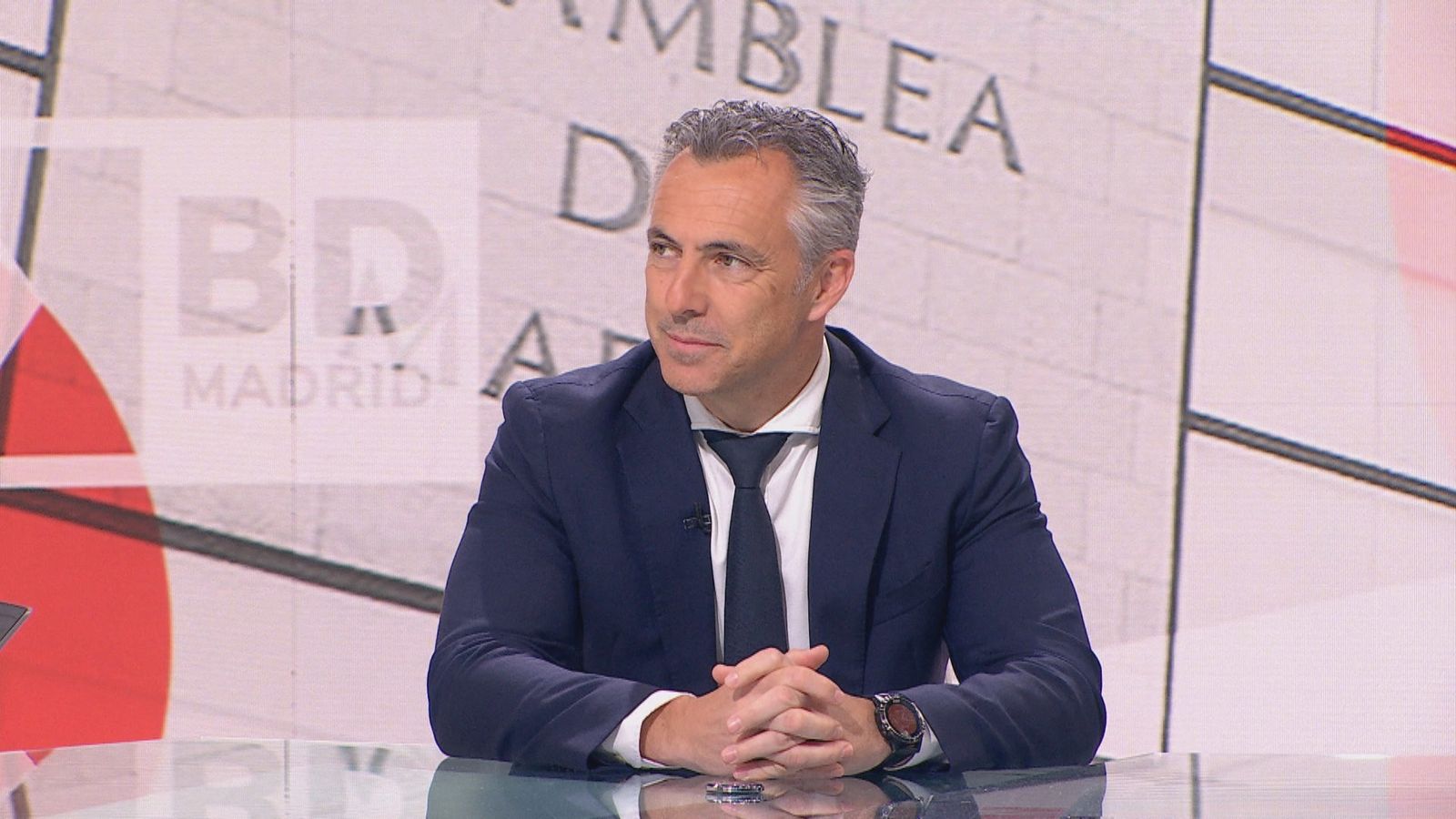 El consejero de Medio Ambiente e Interior, Carlos Novillo, en Telemadrid