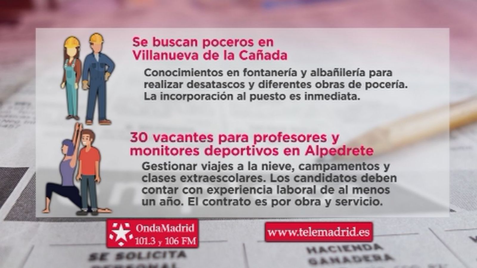 Se buscan poceros para trabajar en Villanueva de la Cañada