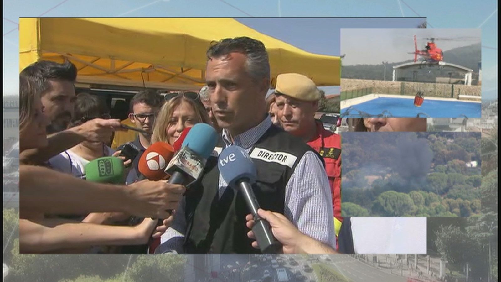 Carlos Novillo: "Esperamos poder estabilizar el incendio al final del día"
