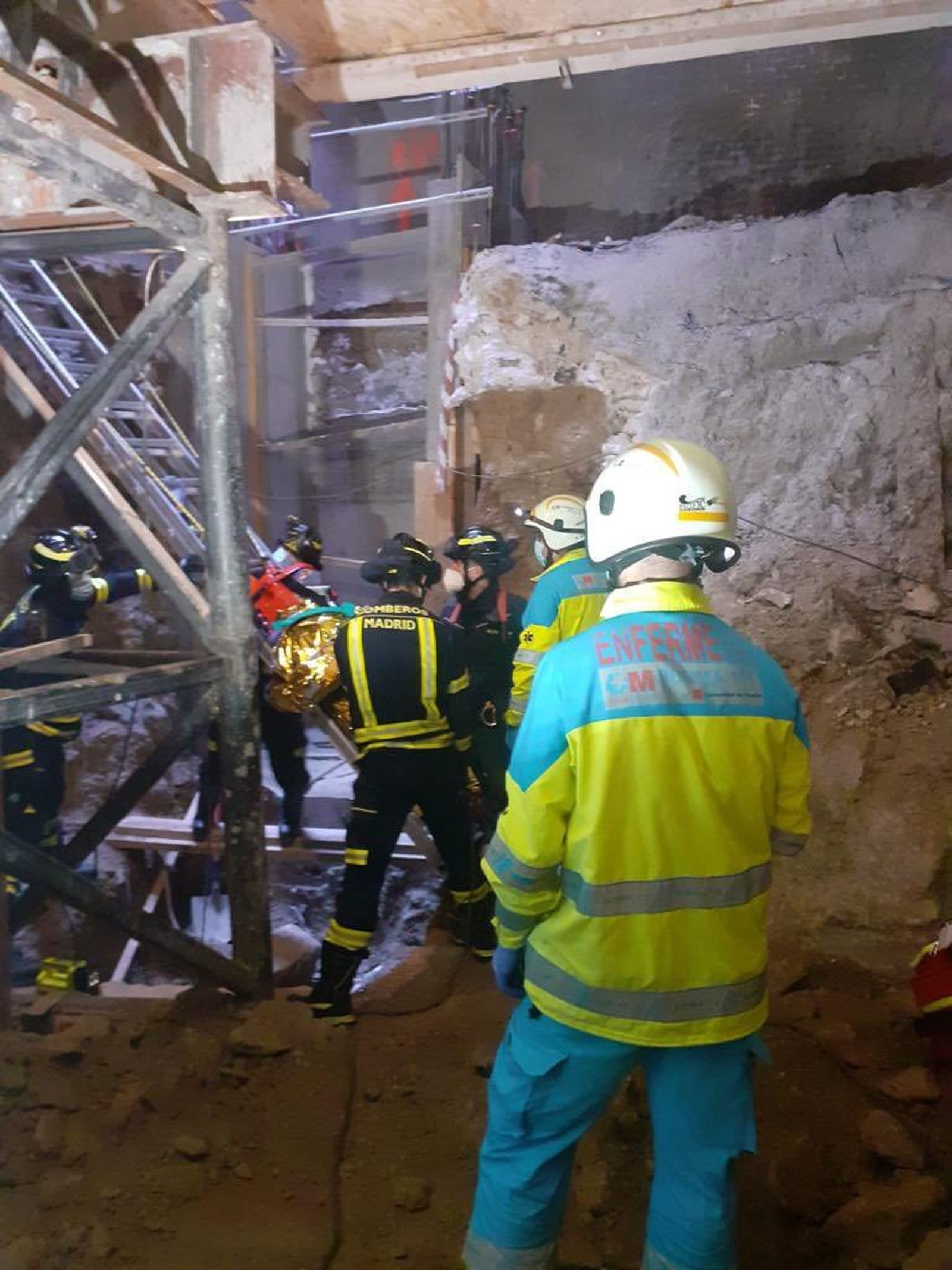 Imagen del lugar del accidente laboral en Méndez Álvaro