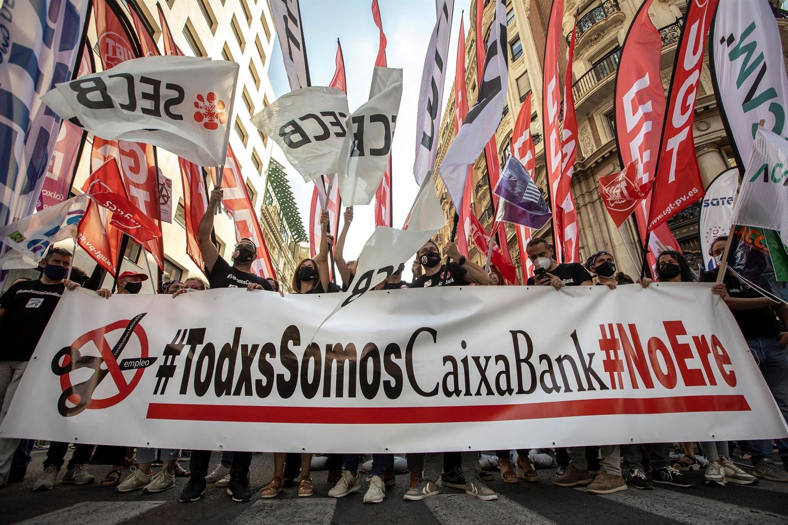 Trabajadores de Caixabank