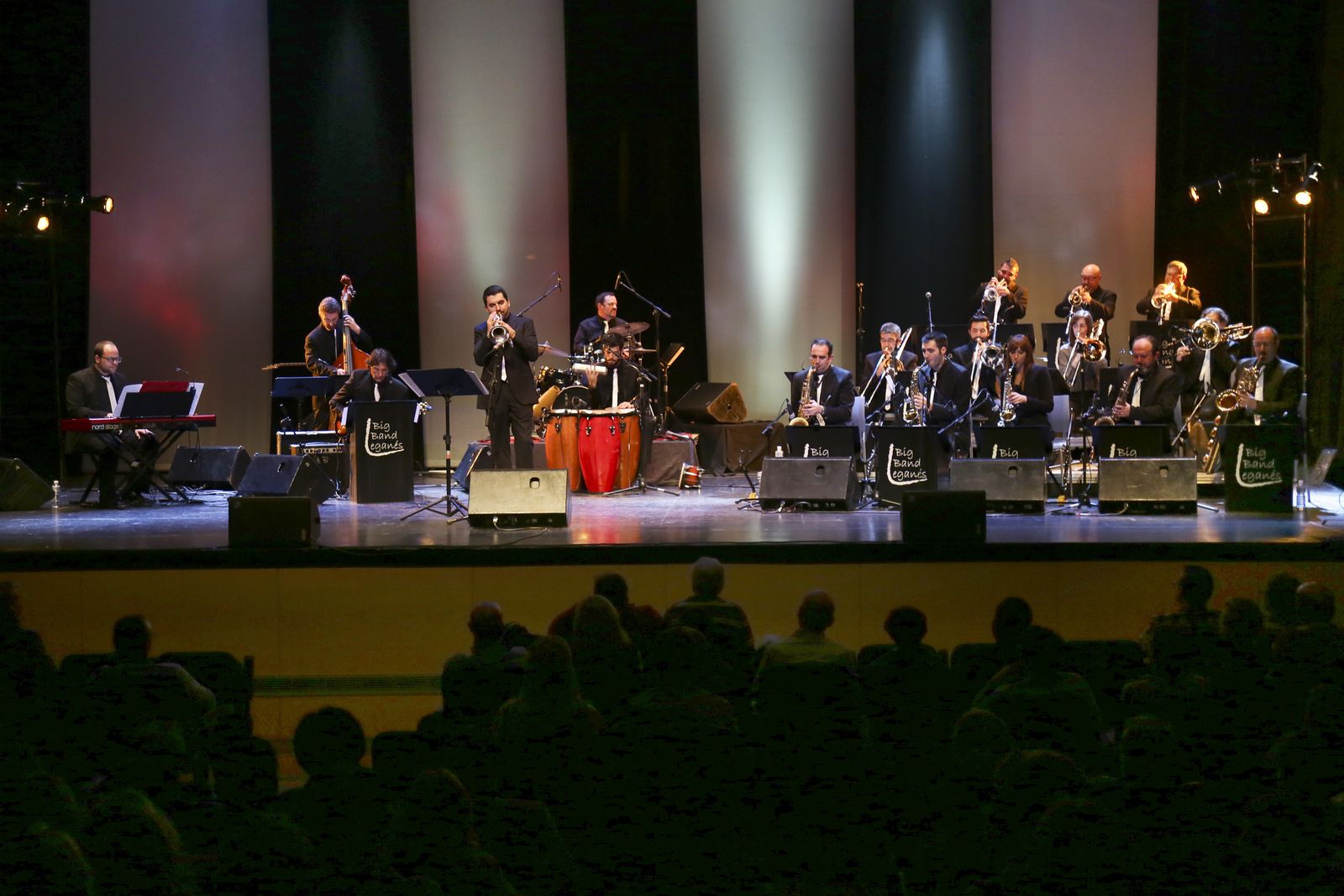 Actuación de la Leganés Big Band