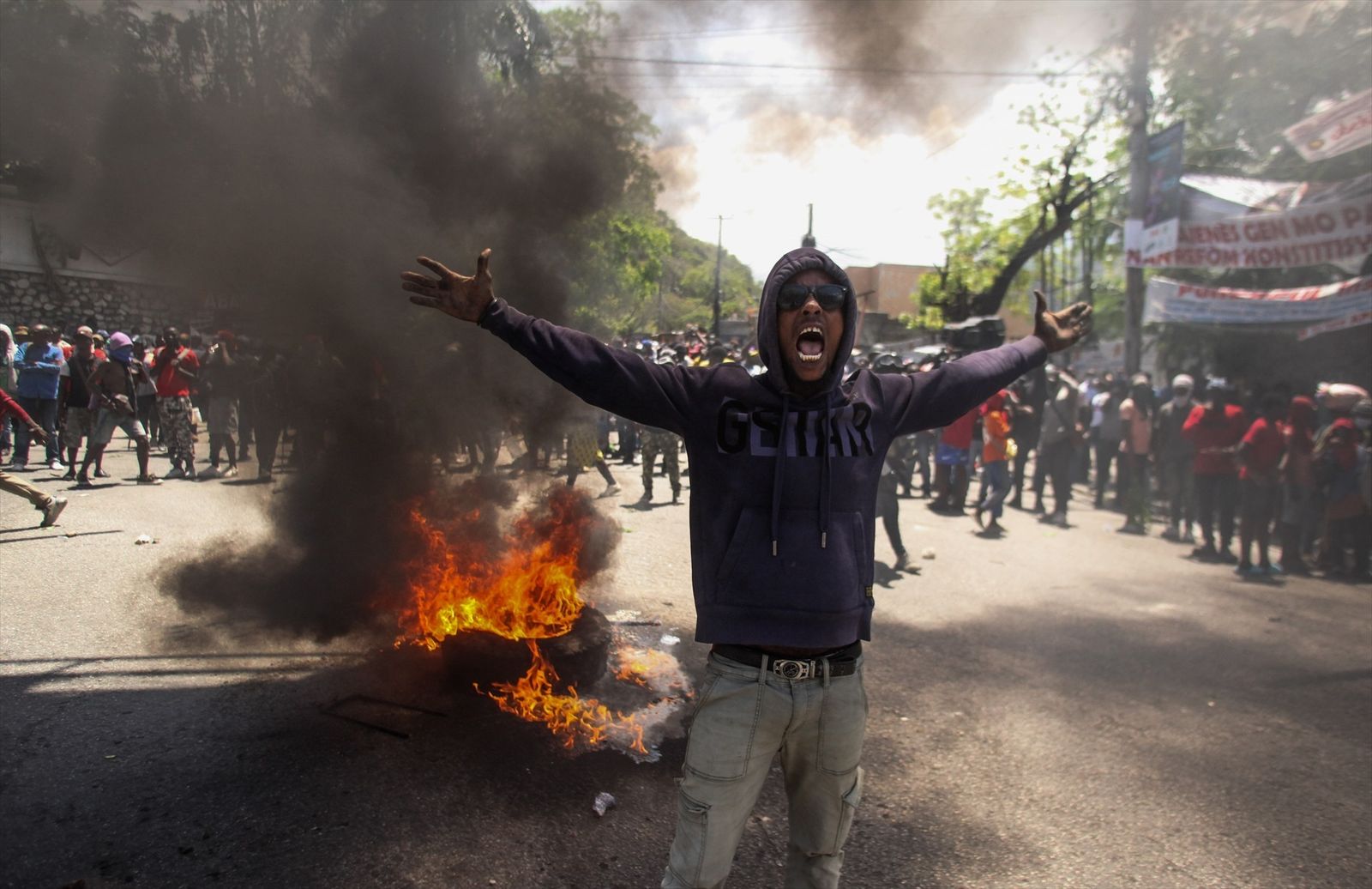 Protestas en Puerto Príncipe ante el aumento de la violencia de las pandillas