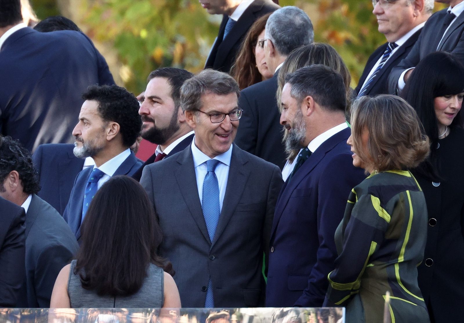 Imagen de archivo de Alberto Núñez Feijóo y Santiago Abascal
