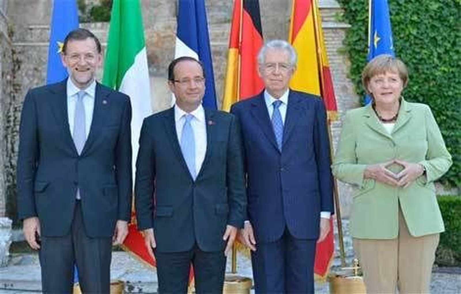 Alemania, Francia, Italia y España acuerdan un plan por el crecimiento europeo