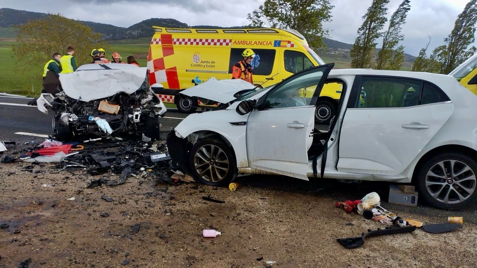 Imagen del accidente ocurrido esta tarde en Foncea