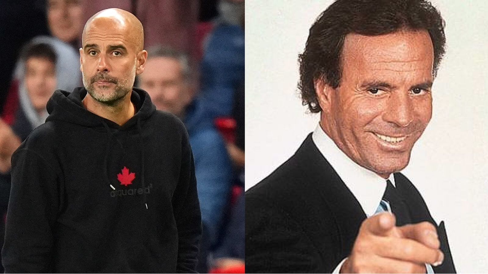 Guardiola y Julio Iglesias