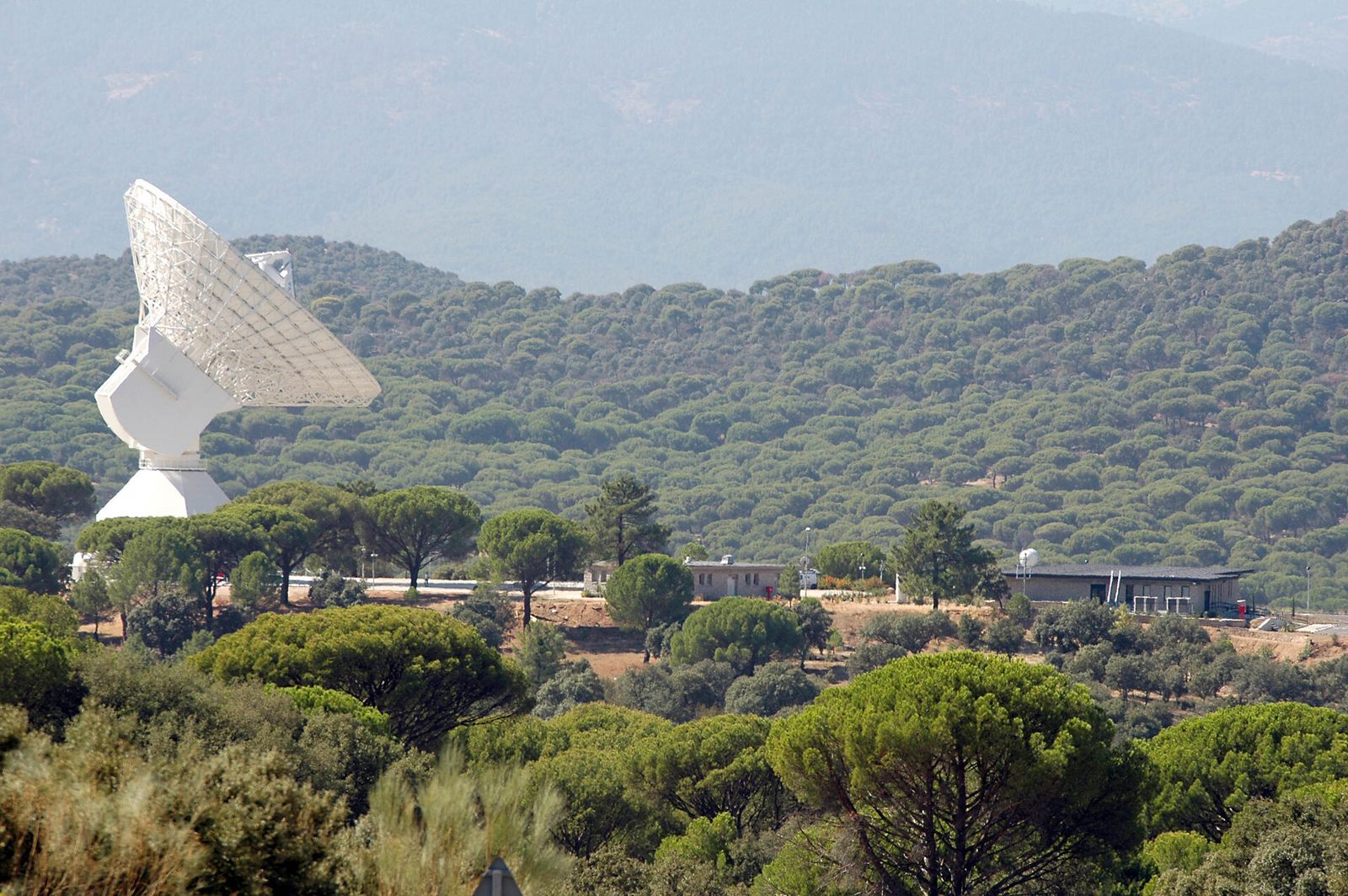 Antena de la Estación de Seguimiento de la Agencia Europea del Espacio en Cebreros, Ávila