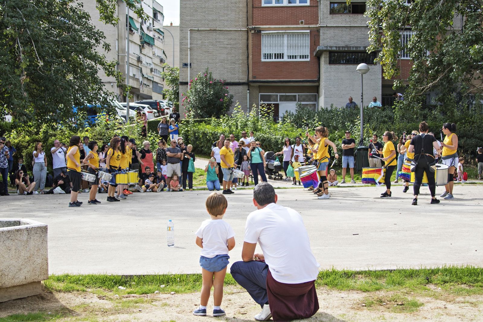 Batucada en las fiestas del Barrio de San Lorenzo de Hortaleza