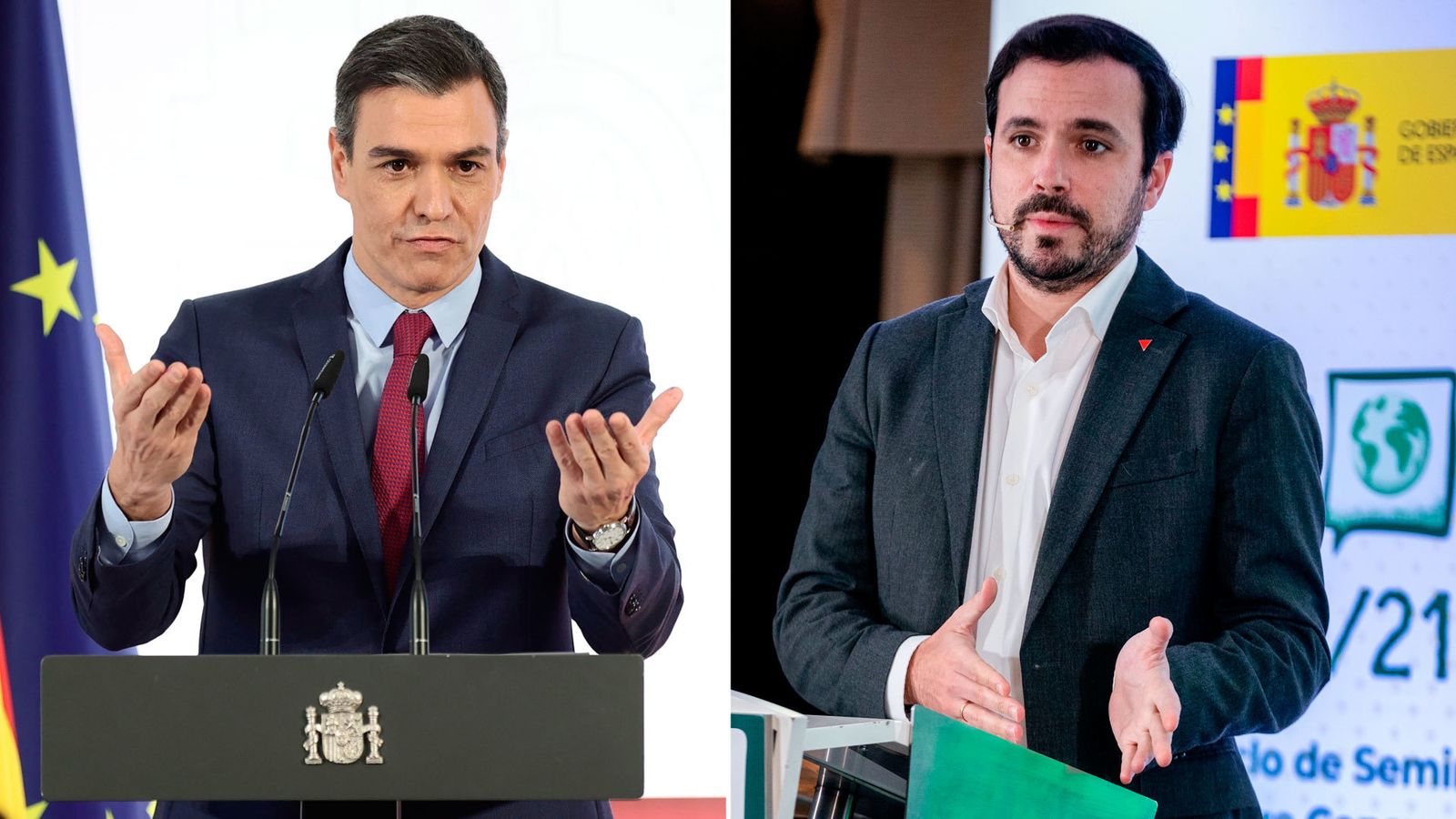 Pedro Sánchez y Alberto Garzón