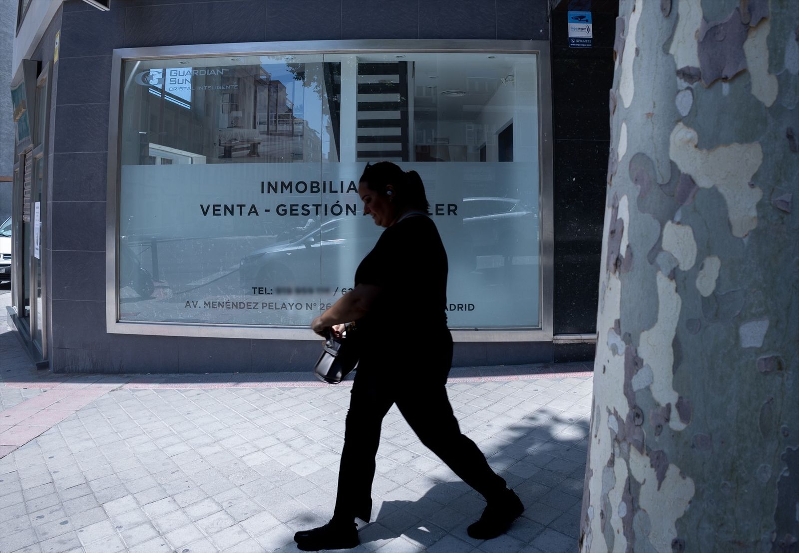 Escaparate de una inmobiliaria en Madrid