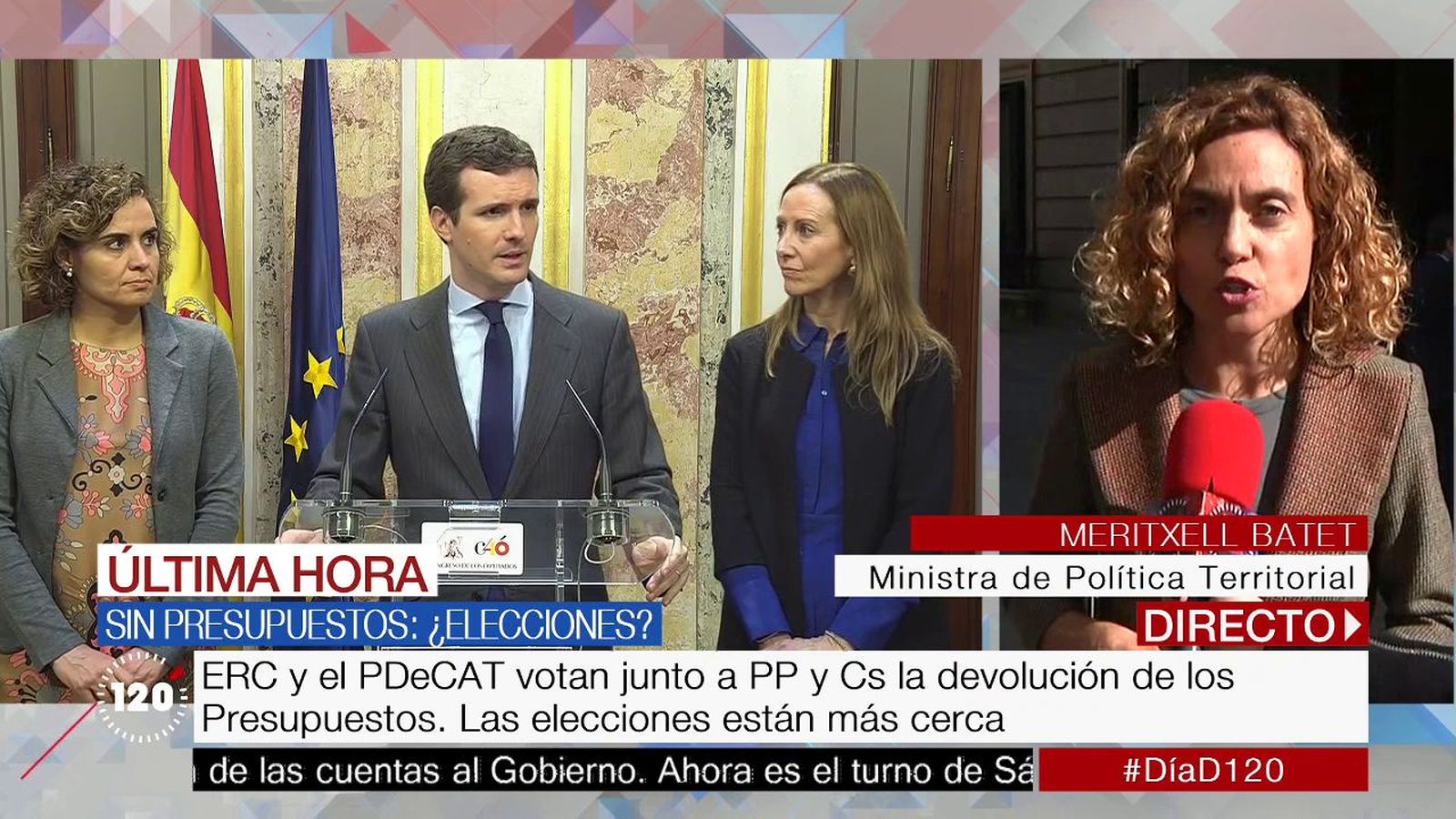 La ministra Batet: "La derecha sólo ha pensado en clave electoral"