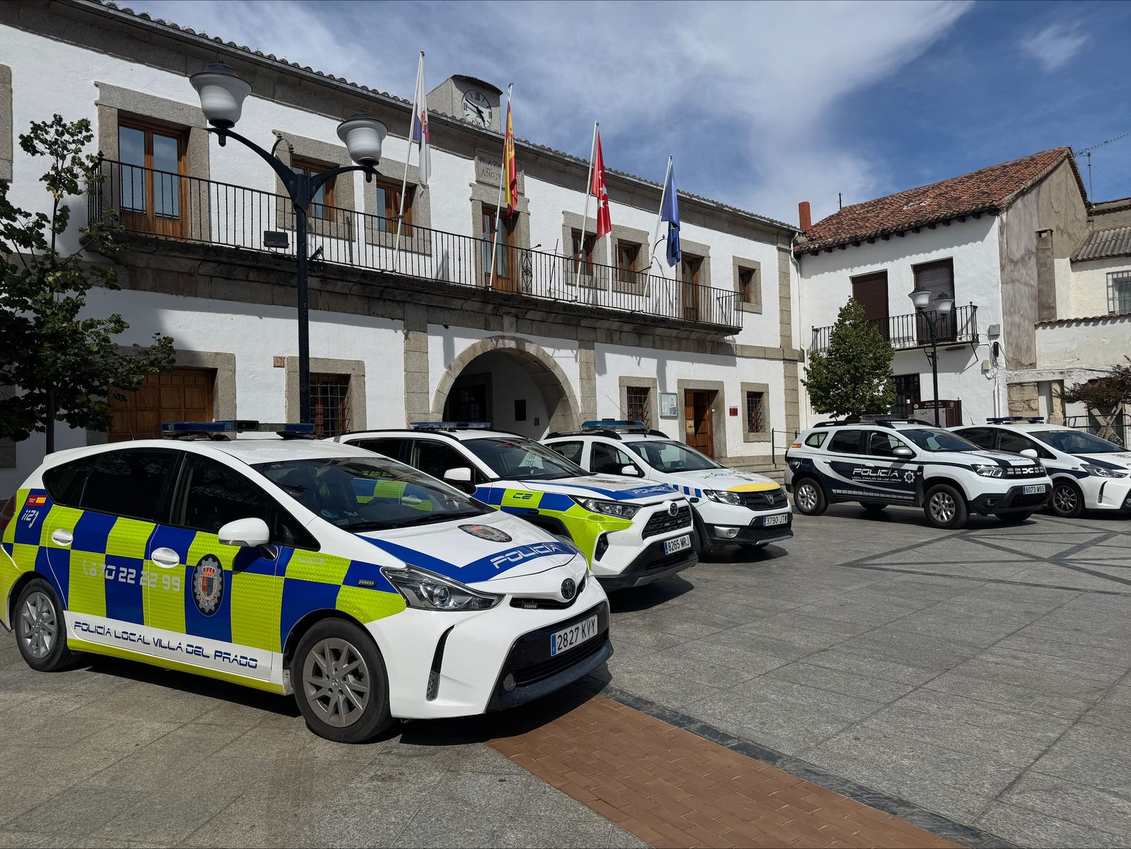 Vehículos de Cuerpos de Policía Local de la zona suroeste de Madrid
