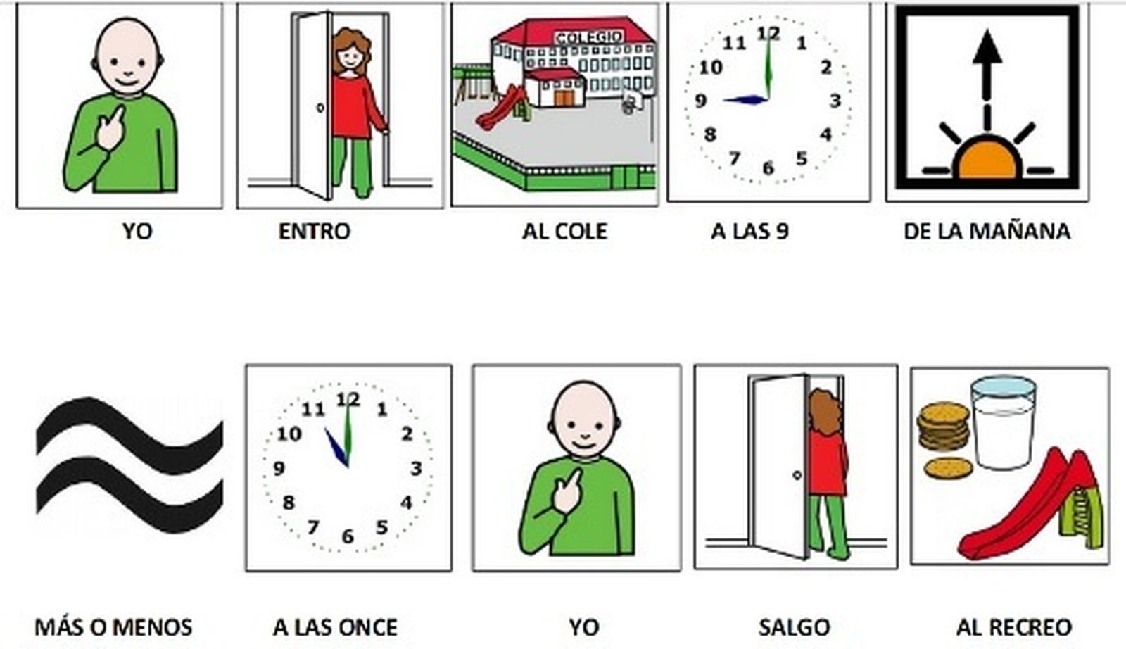 Pictograma para niños y niñas TEA