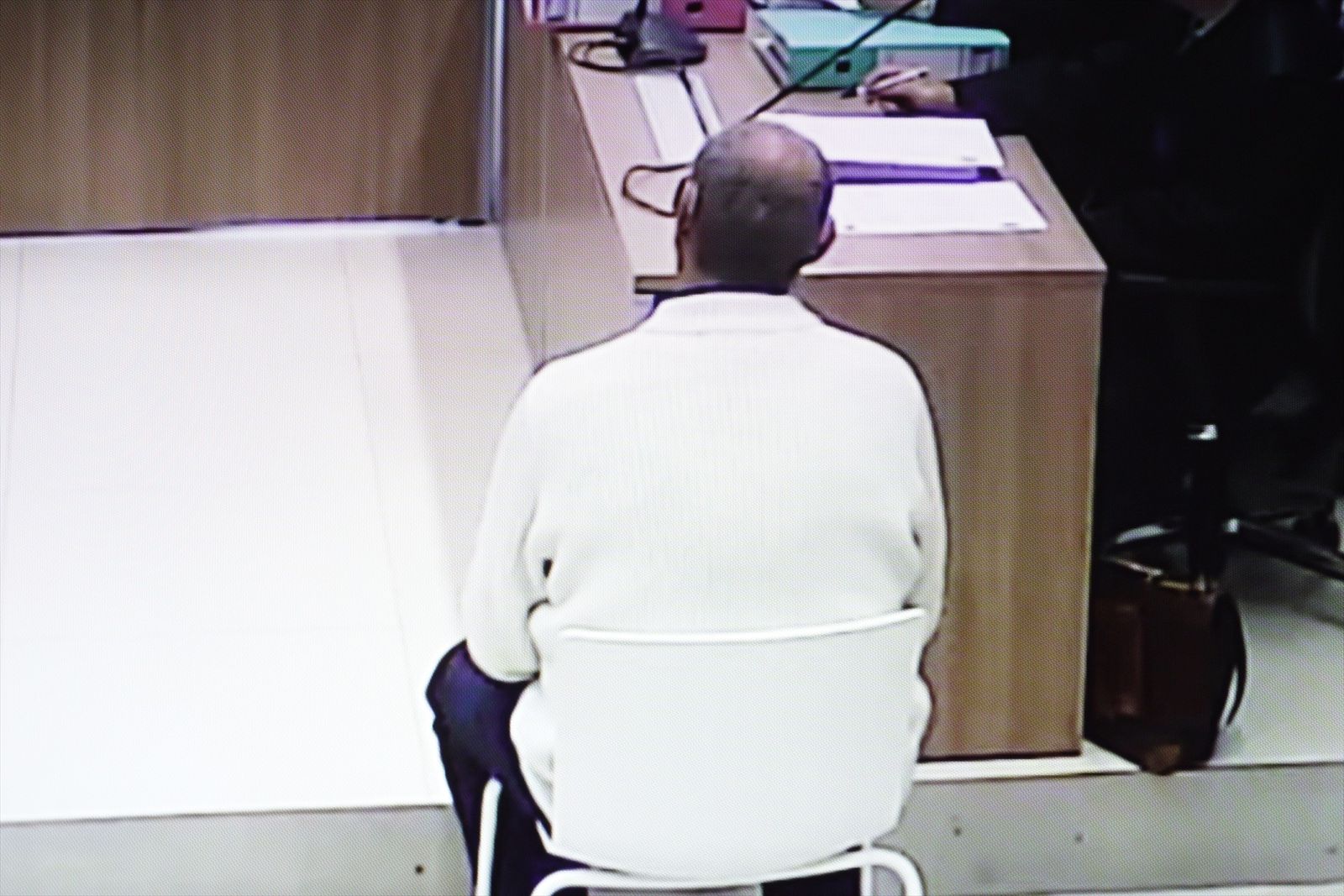 El acusado Francisco Javier Almeida por el asesinato de Alex durante un juicio