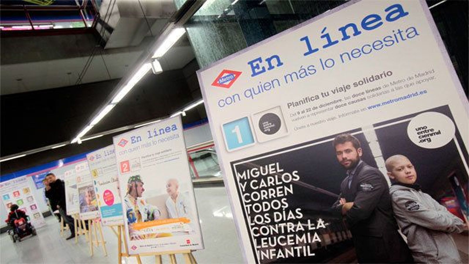 La Comunidad lanza una campaña solidaria en Metro de Madrid