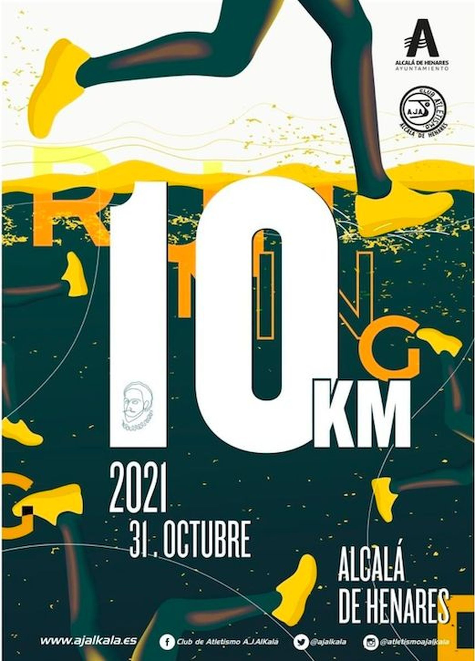 Cartel del 10K de Alcalá de Henares
