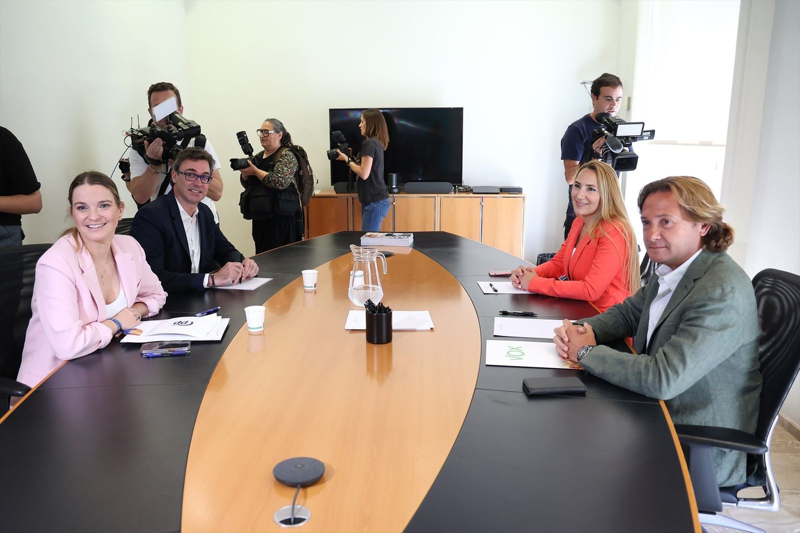 El PP Balear y los líderes de Vox en las islas